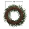 24" Green Real Touch Norfolk Wreath - Realistic Christmas Wreath, Front Door Wreath, Xmas Decor - Christmas Season, Floral Home by Artificial Flowers